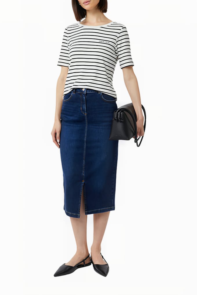 Comma Skirt Blue Denim Taglia: 36 | Minigonne Outlet | Donna | Blu