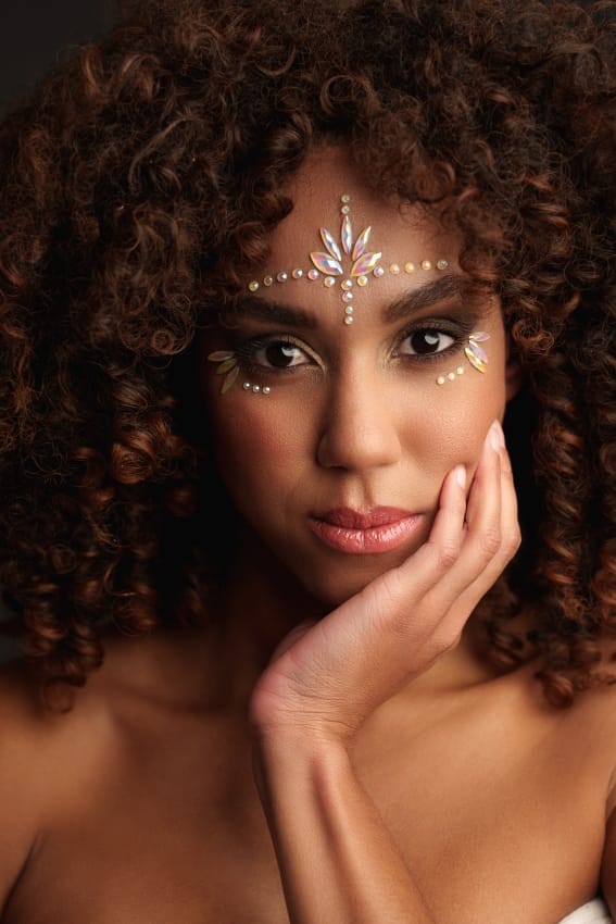 Body Jewelry Stickers - Face - Glow in the Dark - Opal