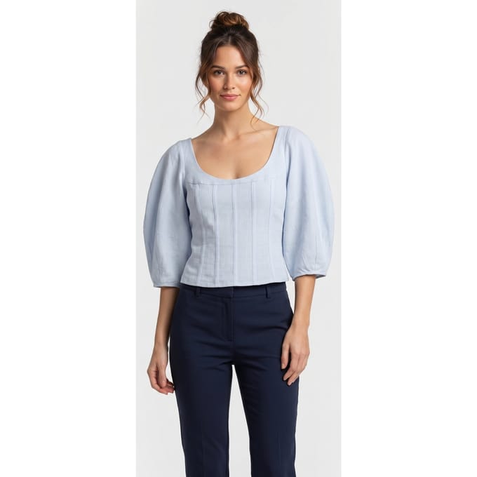& Other Stories Clare Blouse Blue Taglia: 36 | Magliette intime Outlet | Donna | Blu