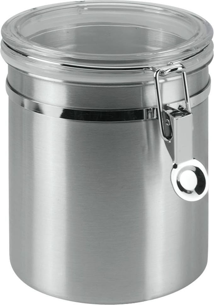 Metaltex - Voorraadbus met Clipsluiting - 1,3 l - RVS