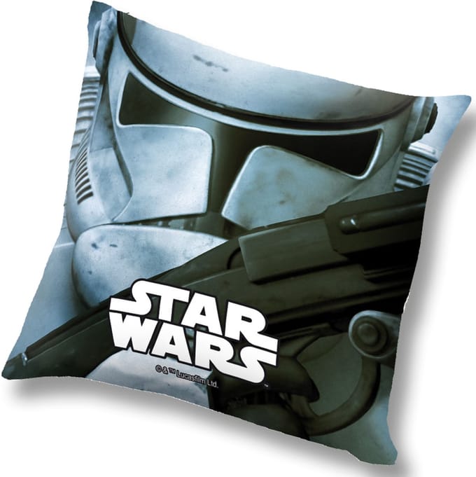 Star Wars Stormtrooper Kussen 40x40 cm – Kinderkamer – Grijs – Deco