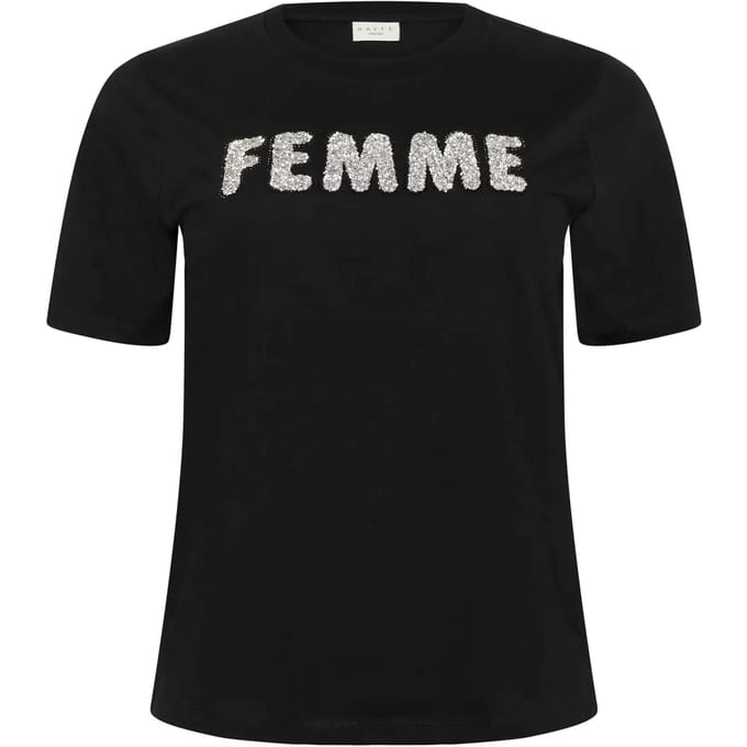 Dames-T-shirt KAFFE Curve KCAriana