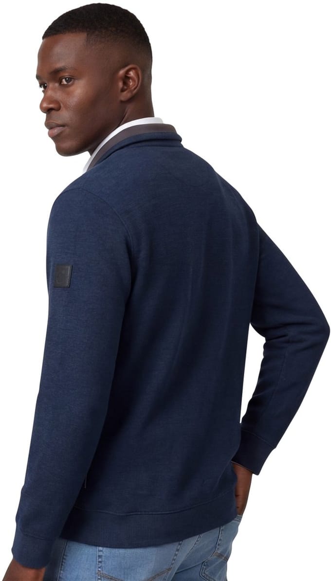CASA MODA comfort fit sweat schipperstrui - blauw - donkerblauw