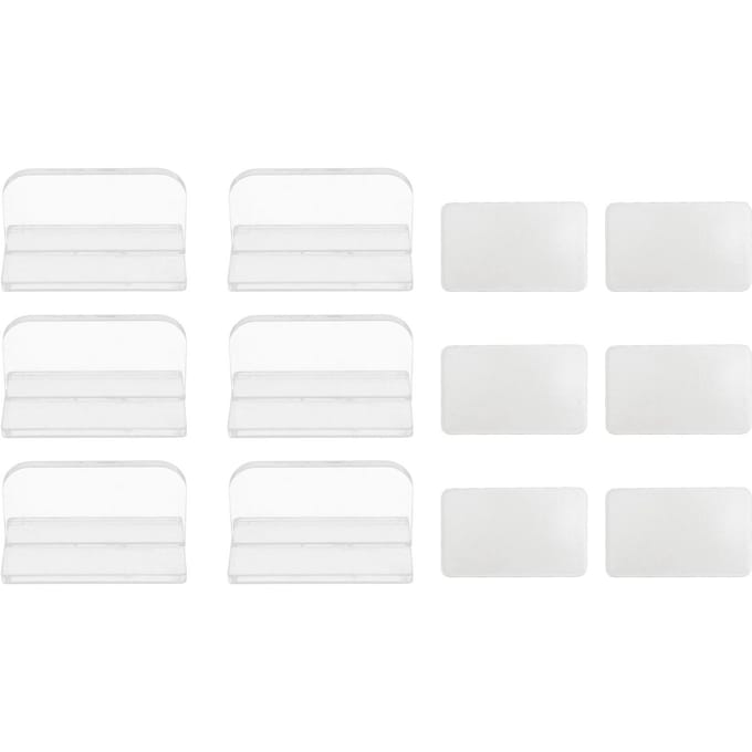 6 stuks Aquarium Deksel Handvat Veilige Grip Duurzaam Acryl Aquarium Deksel Trekhandvat voor Thuis white
