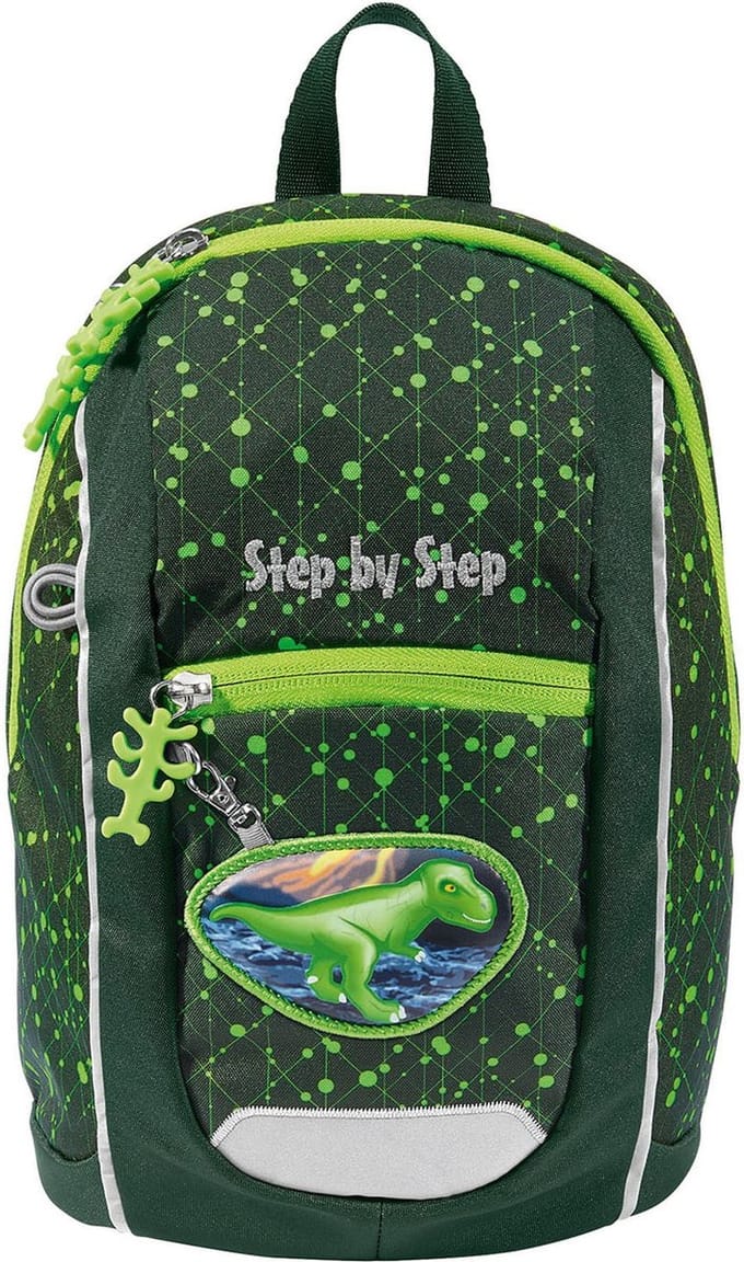 Step by Step Rugzak Kiga Mini Backpack 6L Dino Nilo Donkergroen