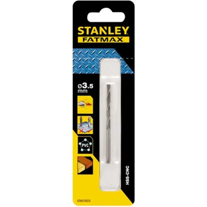 Stanley Fatmax Hss-metaalboor Precisie - 3,5x70mm
