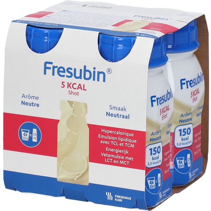 Fresubin 5 Kcal Shot Neutraal 4x120 Drinkbare oplossing