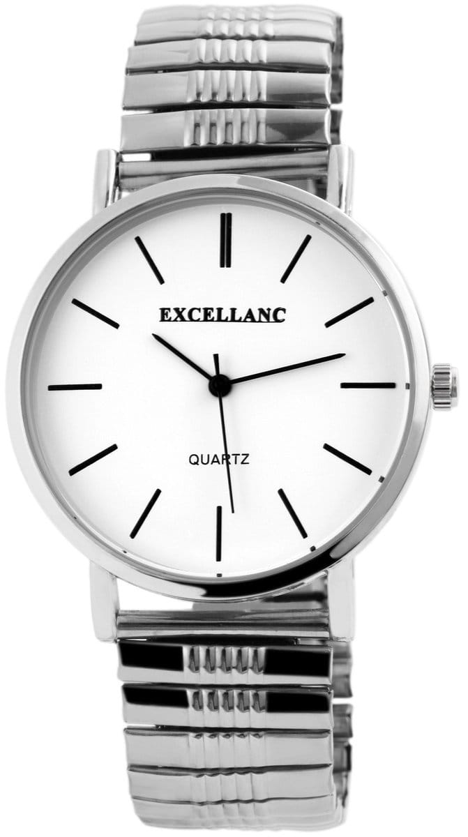 EXCELLANC Herenhorloge Edelstahl Mineralglas