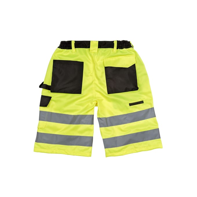 SAFE-GUARD by Result Heren Veiligheidsshort Cargo (Fluorescerend Geel)