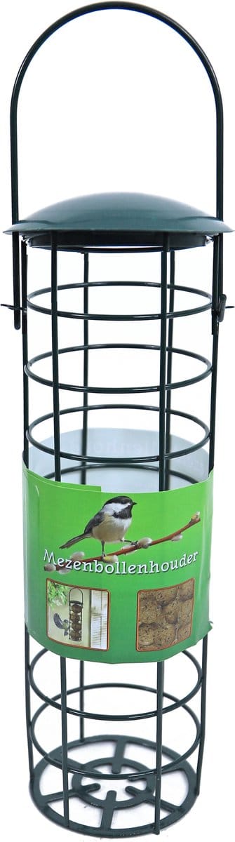 Boon Voedersilo - voor vetbollen - metaal - groen - 23 cm - Vogelvoederhuisje