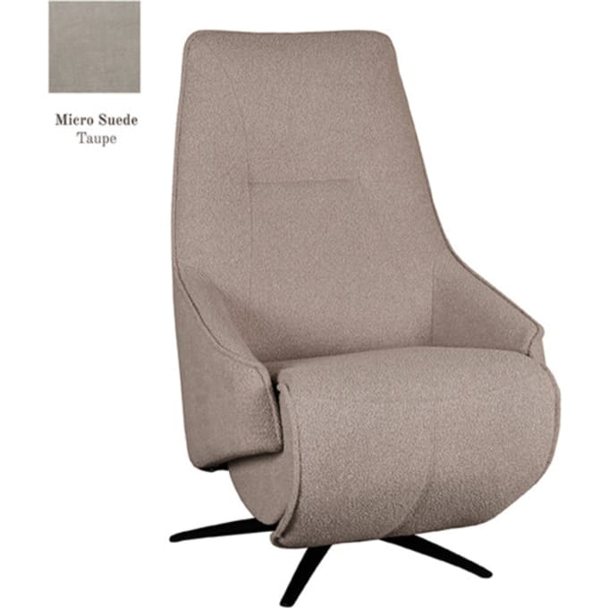 LABEL51 Odense Fauteuil - Bruin - Stof - One Size - - - Met Armleuning