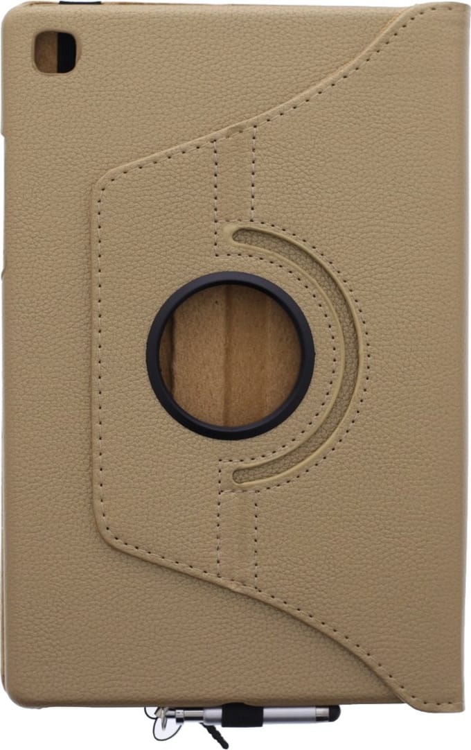 LuxeBass Samsung Galaxy Tab A7 (2020) Tri-Fold - Multi-Stand Case - Smartcase - Smart Cover - Hoesje - Beschermcase - Goud