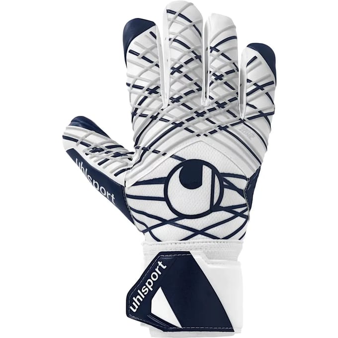 Uhlsport Supersoft HN White Navy Silver - Keepershandschoenen - Maat 7