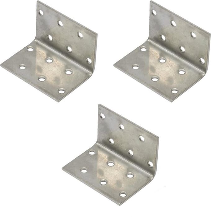 WAELBERS verbindingshoek | RVS | 40 x 40 x 60 mm | 2 mm dik | 3 STUKS