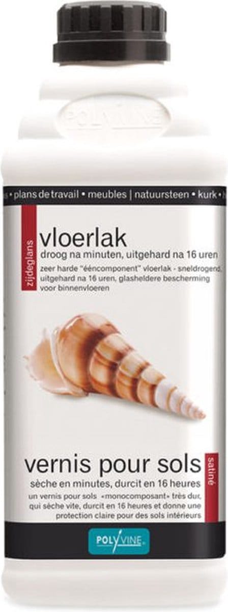 Vloervernis Polyvine zijdeglans 1 liter