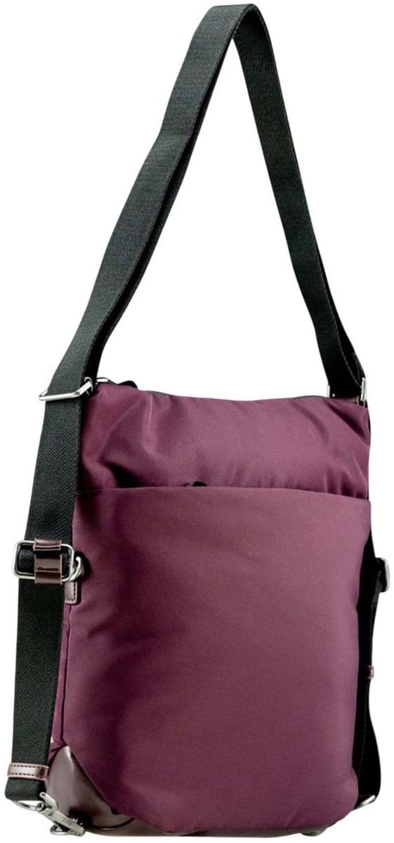 JOST Schoudertas Rugzak Falun 2-Way-Bag Wine Paars