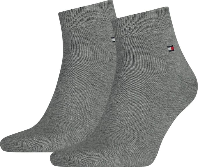 Sneakersokken van katoenmix in een set van 2 paar, model '2ER QUARTER'