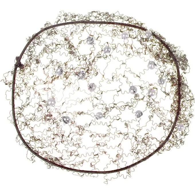 QHP Haarnetje Invisible Pearl Bruin - One size