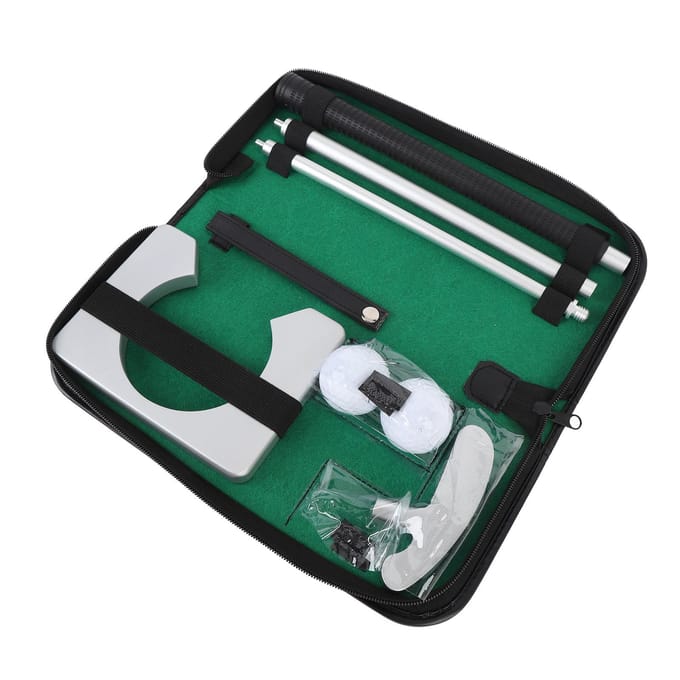 Draagbare Putterset Zink Aluminiumlegering Verstelbaar Rechtshandig Putting Oefen Putterkit met blue