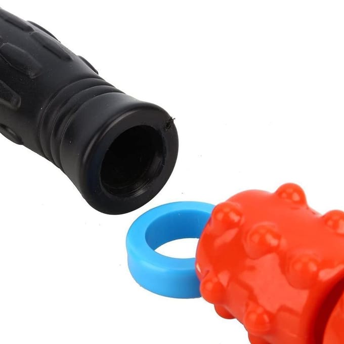 Rigid Gym Self Massage Roller Stick Full Body Muscle Relieving Relaxation Fitness Trigger 42 cm red