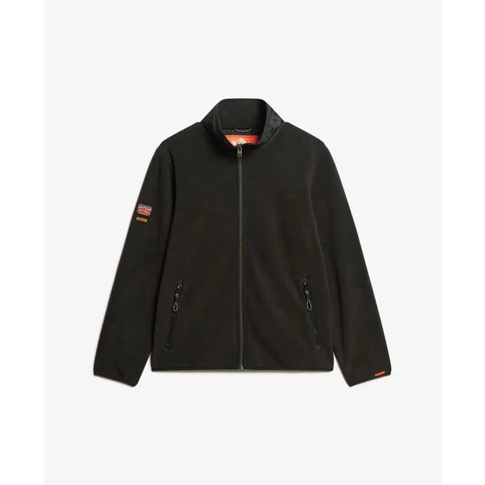 Superdry Active Fleece Sweatshirt Met Rits Zwart L Man