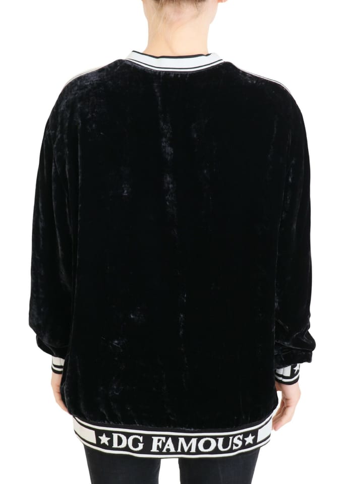 Velvet Sweatshirt Dg Ster Model