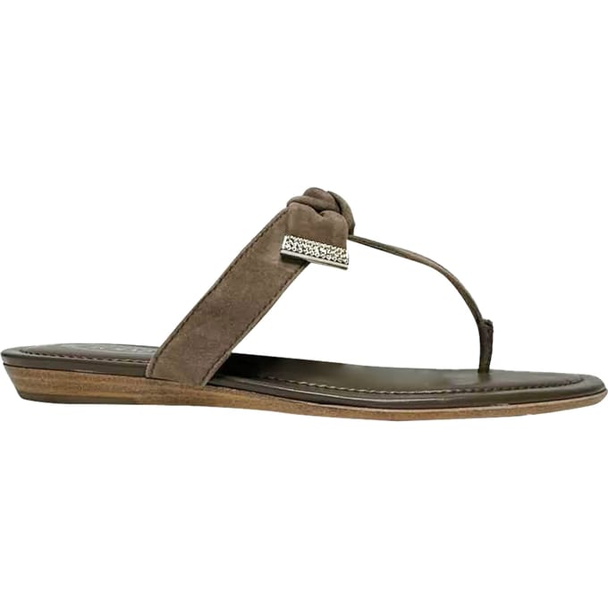 Tod's teenslippers met strikaccent in bruin suède