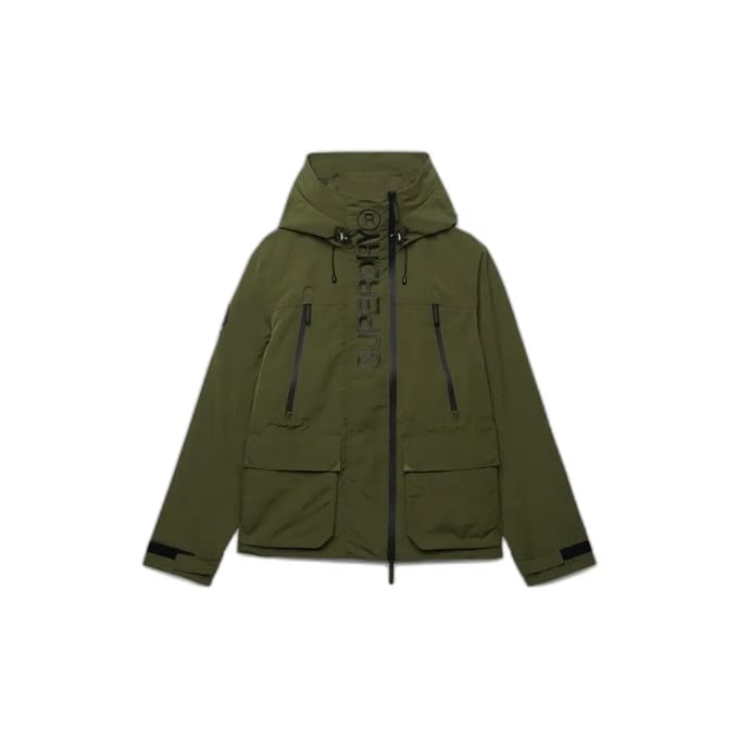 Superdry - Ultimate Geborduurd Windbreaker Jack met Capuchon - Heren