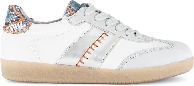 GABOR DAMES SNEAKERS WIT 83.301.11 WHITE/LATTE/PETROL MAAT 5