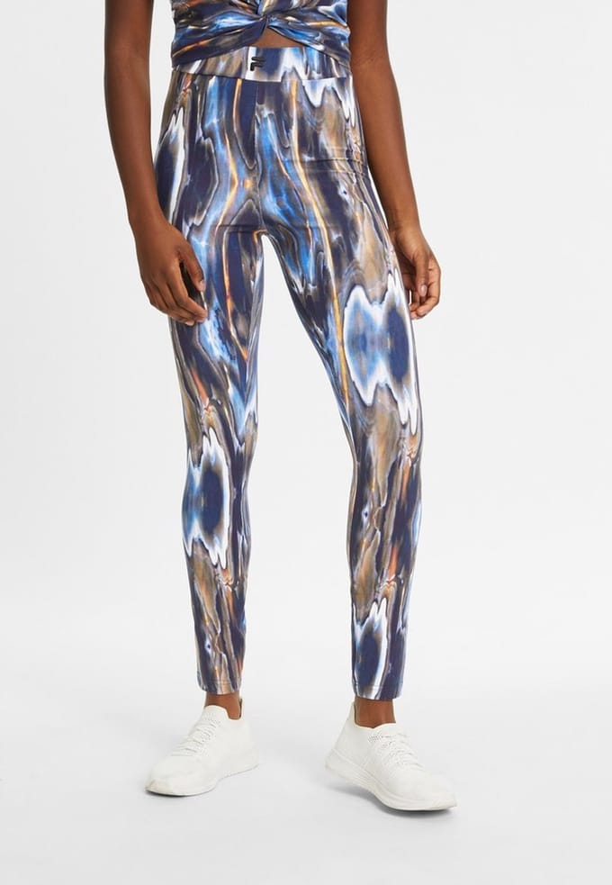Fila dameslegging Clamart AOP High Waist Legging Blue Melting AOP