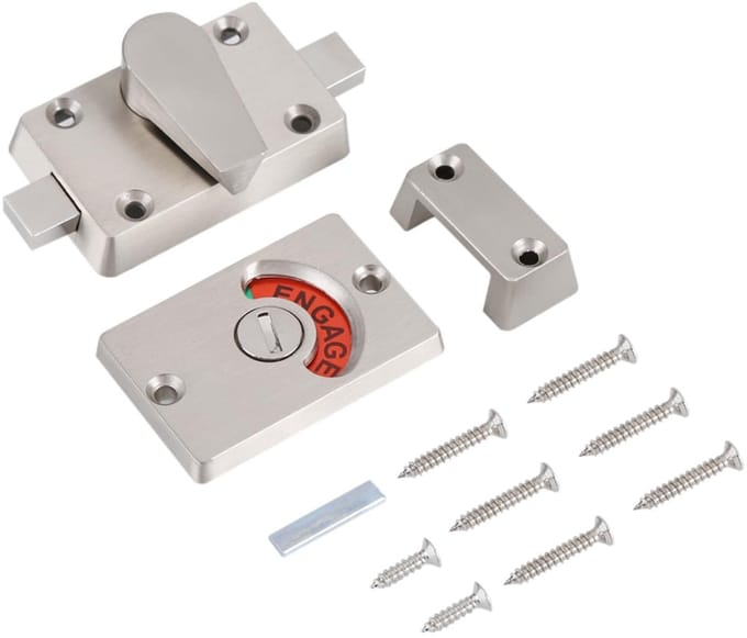 Dailygoods- Deurslot Slijtvast - Deurgrendel - Klink-indicatorslot