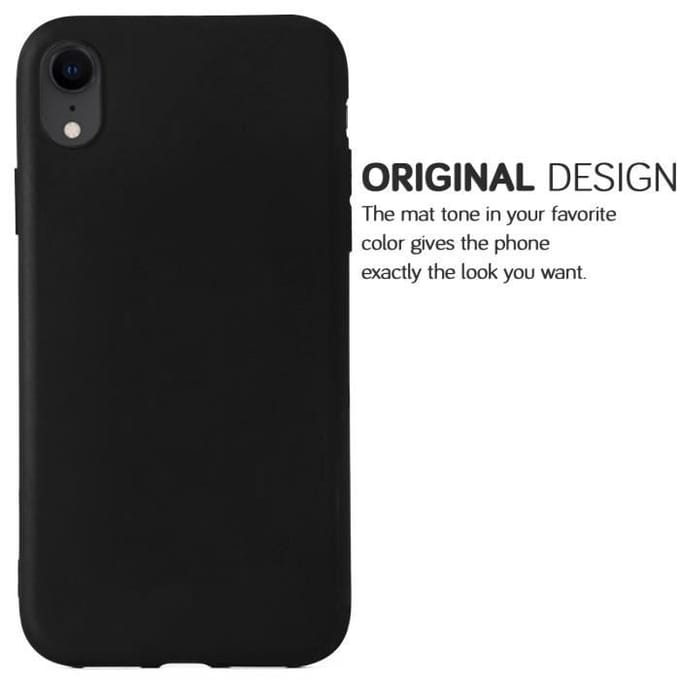 De Bescherming voor iPhone XR Slanke Zachte Silicone Hoes Case Zwart