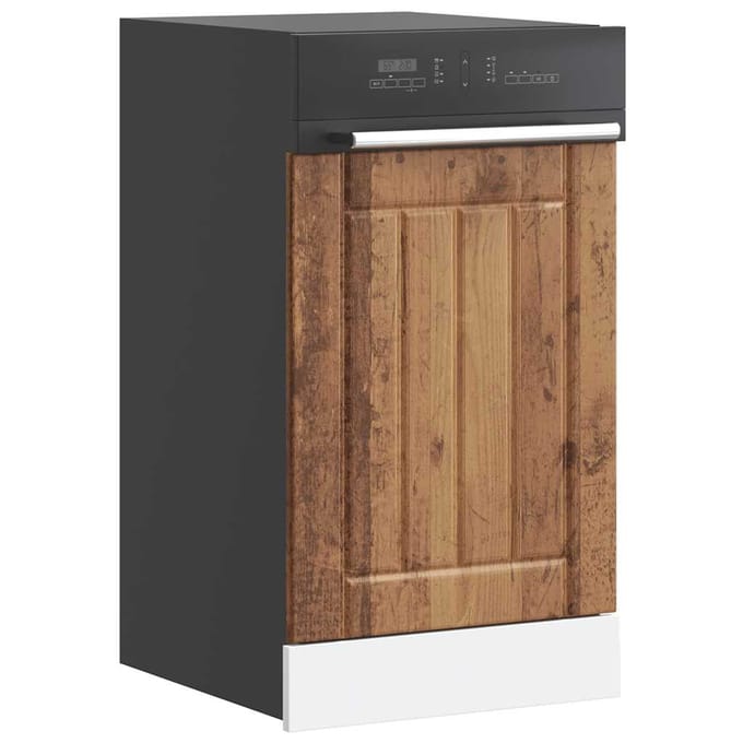vidaXL - Vaatwaspaneel - Lucca - bewerkt - hout - oud - houtkleurig