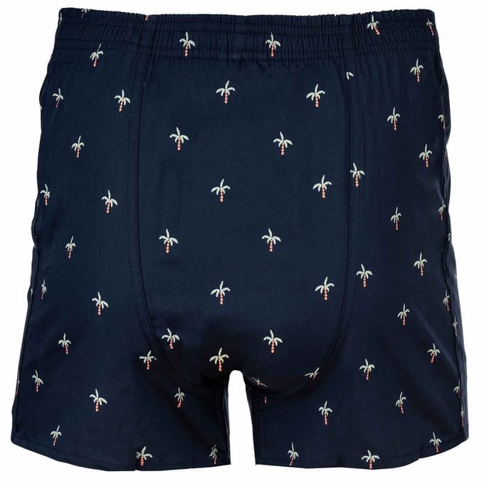 Happy Shorts Wijde Boxershort Heren Palm Print - Maat L