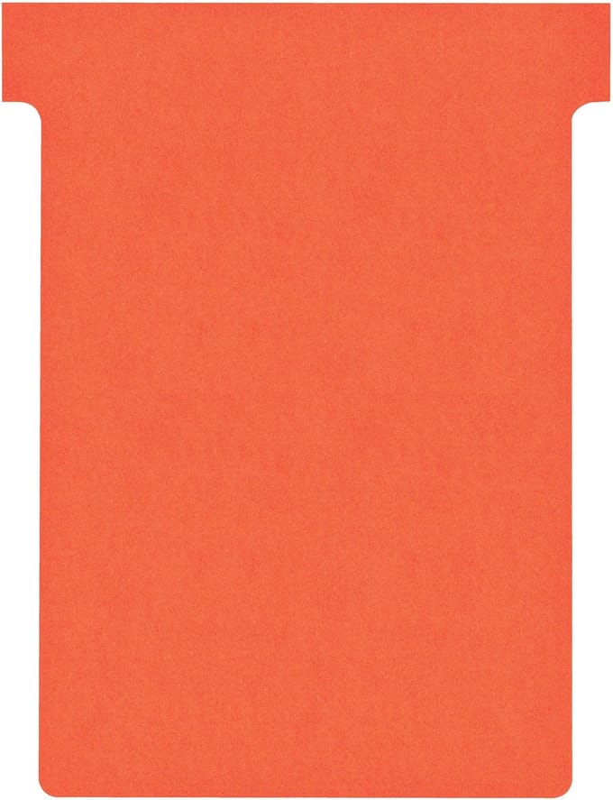 T-kaart nobo nr.3 80mm rood 100 stuks