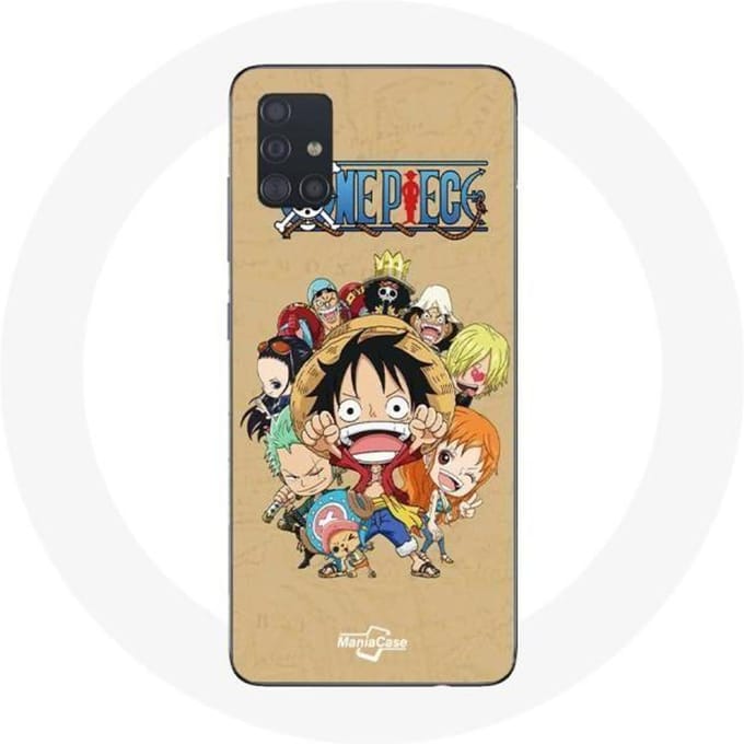 Coque Samsung Galaxy A51 One piece Manga Equipage du Chapeau de Paille