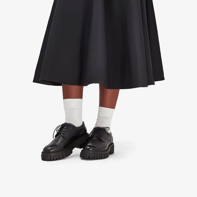 Page Walk Zwarte Leren Schoenen
