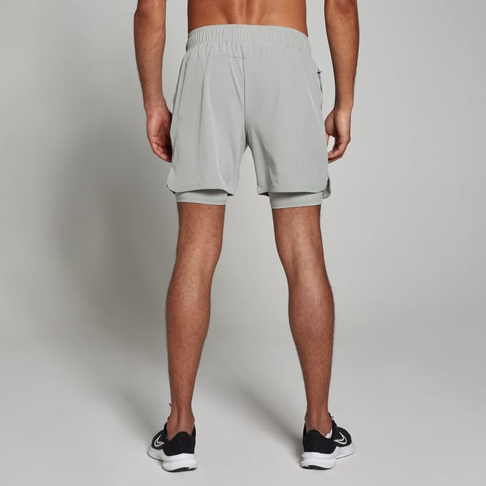 MP 2-in-1 trainingsshort voor heren - Stormgrijs - XL