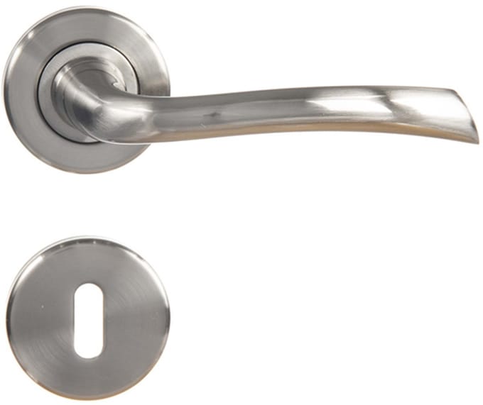 Linea Bertomani Deurklink - Inclusief Rozet - Aluminium Vernikkeld