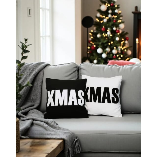 Gek op kussens! Sierkussen xmas white | 45 x 45 cm | katoen/polyester