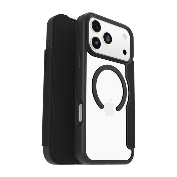 OtterBox React Folio - Backcover - Geschikt Voor iPhone 17 Pro Max - Transparant/Zwart