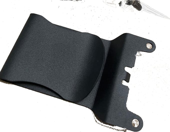 Zebra belt clip, metal