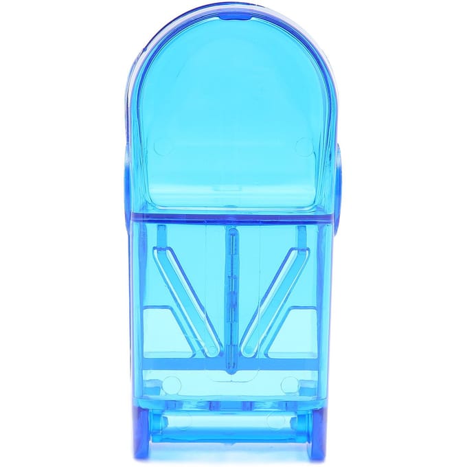 Coupe-pilule Professionnel Voyage Portable Comprimés Coupe-pilule Boîte de Rangement pour Patient Âgé Bleu blue