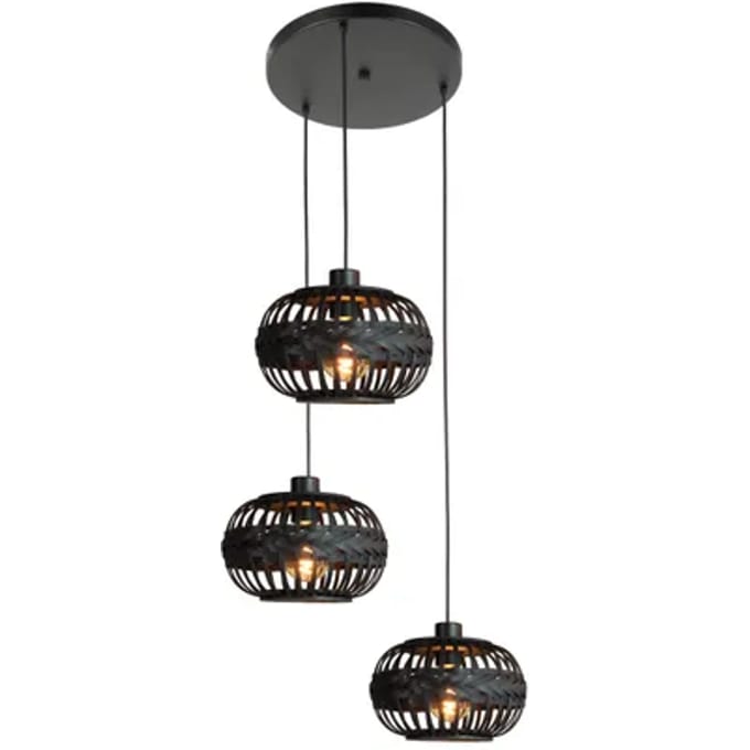 Eglo Hanglamp Towcester Zwart ⌀35cm 3xe27