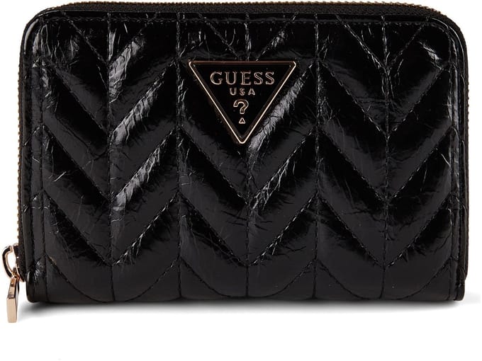 GUESS portemonnee Cheryl SLG Zip Around Wallet Black zwart