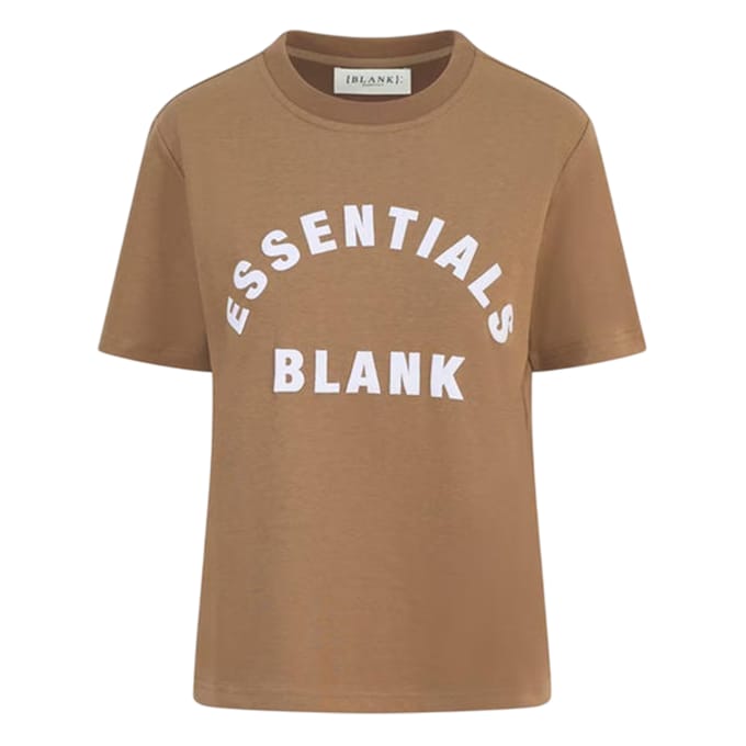 Blank Essentials Dames/Dames Oversized Vriend T-shirt (Mokka)