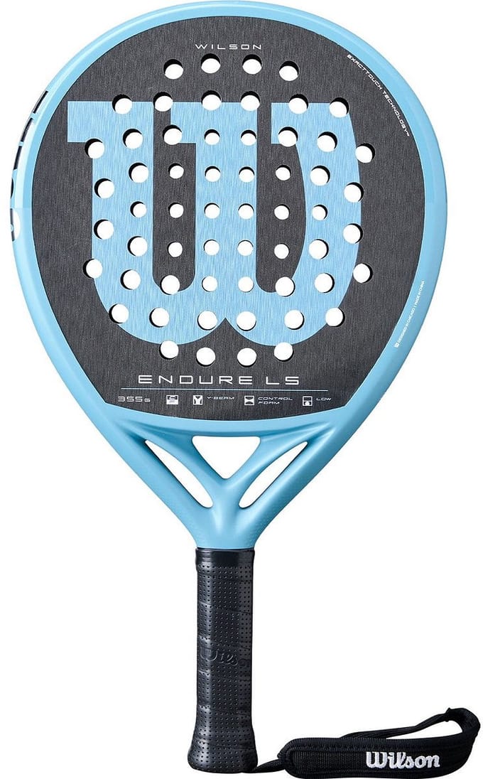 Wilson Endure Ls V1 Padelracket - Zwart / Lichtblauw | Maat: ONE SIZE