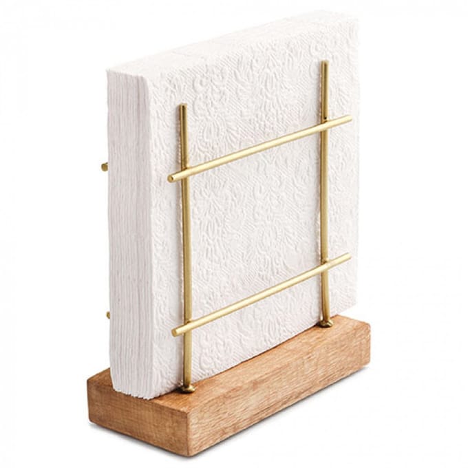 Ambiente - Servethouder - Staand - Goud - 15x7x17cm