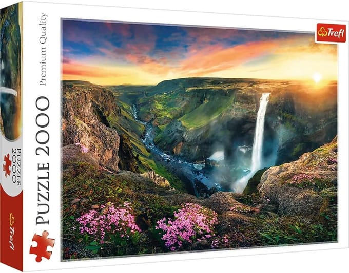 Trefl Serie - Puzzle - 2000 Stukjes - Wodospad Haifoss