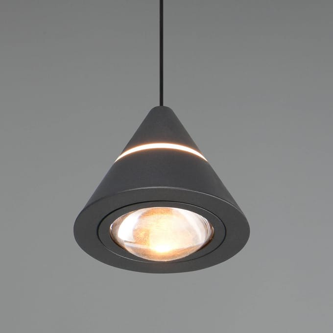 Trio Lighting LED hanglamp Romeo, Ø 14 cm, zwart, metaal, CCT